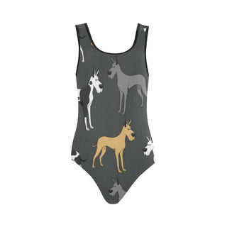 Great Dane Vest One Piece Swimsuit - TeeAmazing
