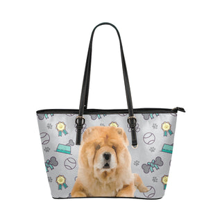 Chow Chow Dog Leather Tote Bag/Small - TeeAmazing