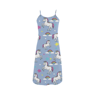 Unicorn Pattern Alcestis Slip Dress - TeeAmazing