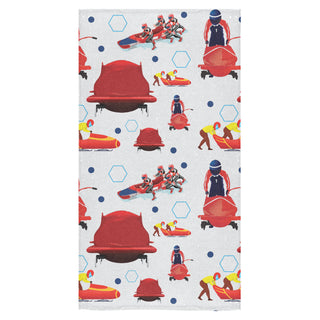 Bobsled Pattern Bath Towel 30"x56" - TeeAmazing