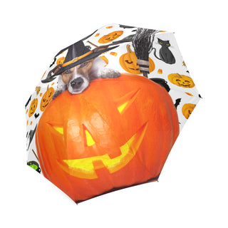 Jack Russell Halloween Foldable Umbrella - TeeAmazing