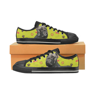 Cane Corso Black Women's Classic Canvas Shoes - TeeAmazing