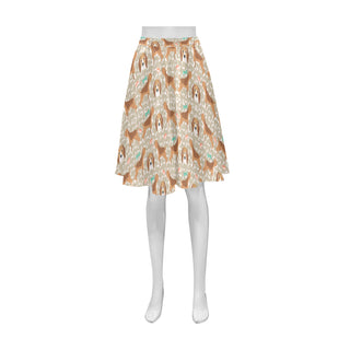 Beagle Pattern Athena Women's Short Skirt - TeeAmazing