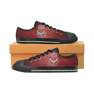 Team Valor Black Low Top Canvas Shoes for Kid - TeeAmazing