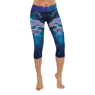 Pisces Low Rise Capri Leggings (Invisible Stitch) (Model L08) - TeeAmazing