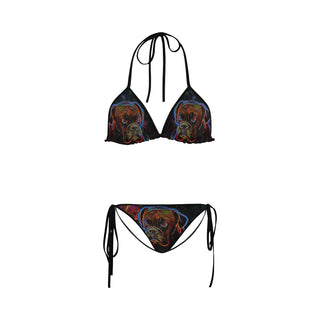 Boxer Glow Design 3 Custom Bikini Swimsuit - TeeAmazing
