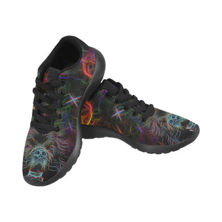 Newfoundland Glow Design 2 Black Sneakers for Men - TeeAmazing