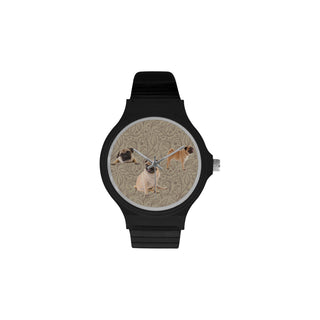 Pug Lover Unisex Round Plastic Watch - TeeAmazing
