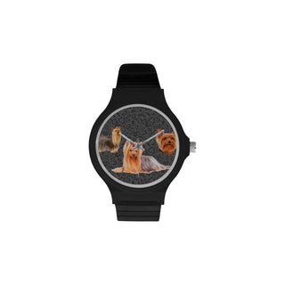 Yorkie Lover Unisex Round Plastic Watch - TeeAmazing