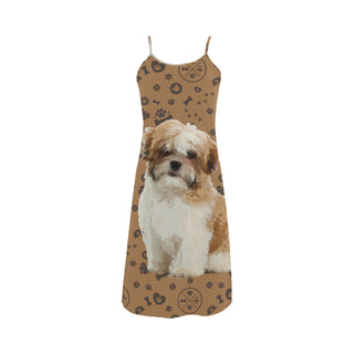 Maltese Shih Tzu Dog Alcestis Slip Dress - TeeAmazing