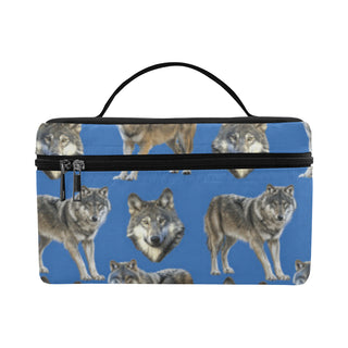 Wolf Pattern Cosmetic Bag/Large - TeeAmazing