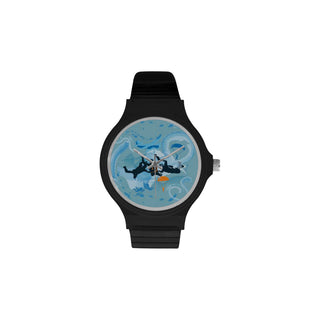 Sky Diving Unisex Round Plastic Watch - TeeAmazing