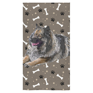 Keeshond Bath Towel 30"x56" - TeeAmazing