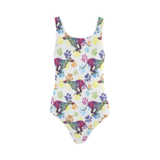 Greyhound Running Pattern No.1 Vest One Piece Swimsuit - TeeAmazing