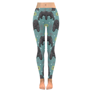 Bouviers Flower Low Rise Leggings (Invisible Stitch) (Model L05) - TeeAmazing