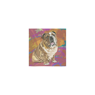 English Bulldog Water Colour No.2 Square Towel 13x13 - TeeAmazing