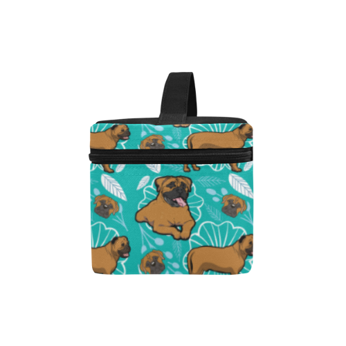 Bullmastiff Flower Cosmetic Bag/Large - TeeAmazing