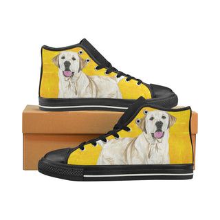 Labrador Retriever Water Colour No.1 Black High Top Canvas Shoes for Kid - TeeAmazing