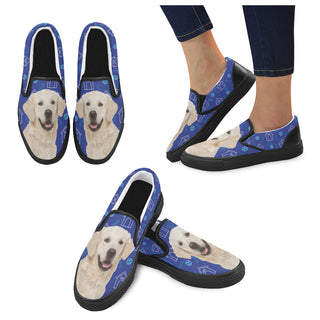 Labrador Retriever Black Women's Slip-on Canvas Shoes - TeeAmazing