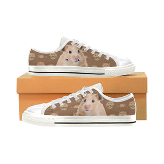 Hamster White Canvas Women's Shoes/Large Size - TeeAmazing