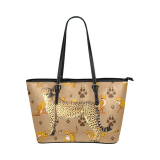 Cheetah Leather Tote Bag/Small - TeeAmazing