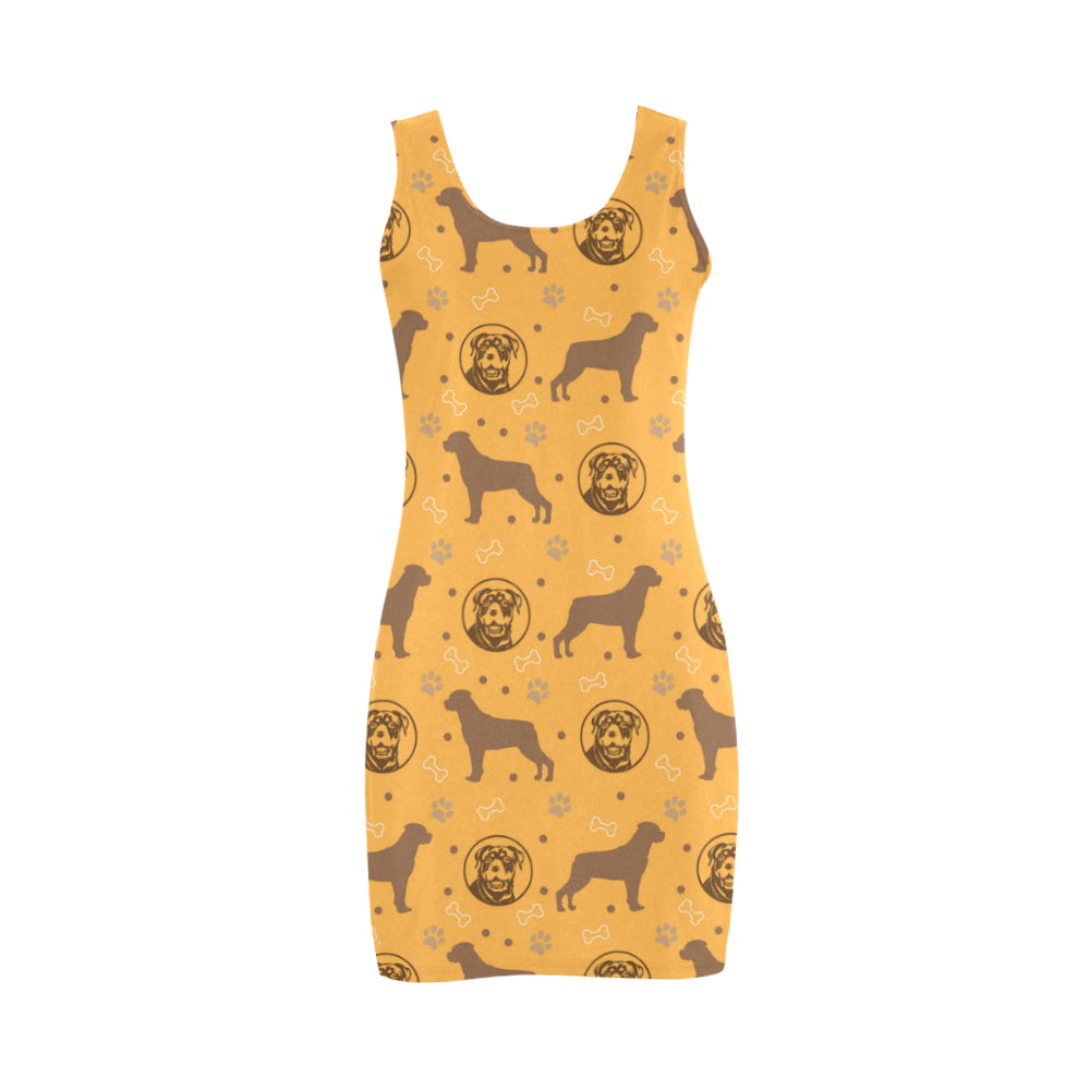 Rottweiler Pattern Medea Vest Dress - TeeAmazing