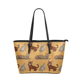 Toyger Leather Tote Bag/Small - TeeAmazing