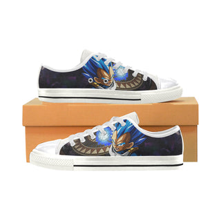 Vegeta SSGSS DBZ White Women's Classic Canvas Shoes - TeeAmazing