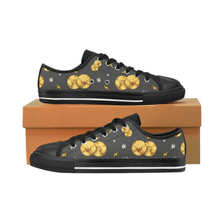 Cymbals Pattern Black Men's Classic Canvas Shoes/Large Size - TeeAmazing