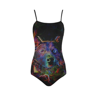 Australian Cattle Dog Glow Design 1 Strap Swimsuit - TeeAmazing