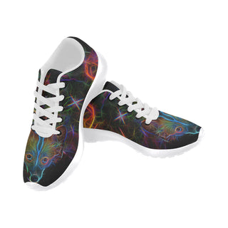 Corgi Glow Design 3 White Sneakers for Men - TeeAmazing