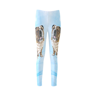 English Bulldog Water Colour No.1 Cassandra Women's Leggings - TeeAmazing