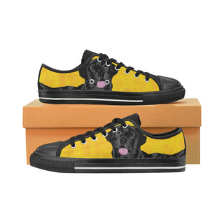 Black Labrador Black Women's Classic Canvas Shoes - TeeAmazing