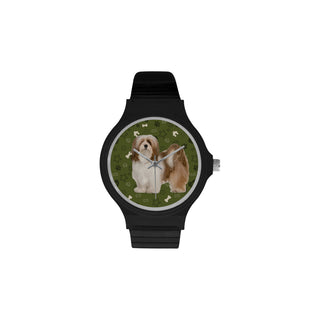Lhasa Apso Dog Unisex Round Plastic Watch - TeeAmazing
