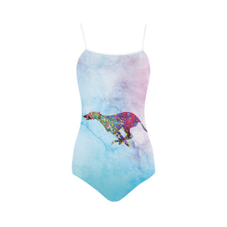 Greyhound Running No.1 Strap Swimsuit - TeeAmazing