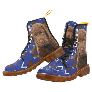 Chesapeake Bay Retriever Dog Black Boots For Men - TeeAmazing