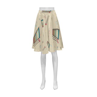 Vibraphone Pattern Athena Women's Short Skirt - TeeAmazing