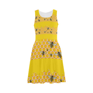 Bee Pattern Atalanta Sundress - TeeAmazing