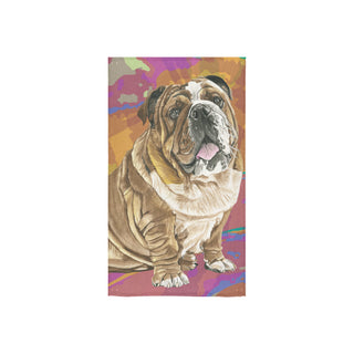 English Bulldog Water Colour No.2 Custom Towel 16"x28" - TeeAmazing