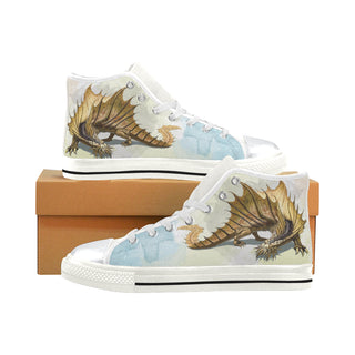 Nefermandias White High Top Canvas Shoes for Kid - TeeAmazing