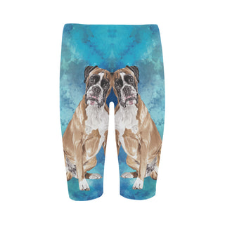 Boxer Water Colour Hestia Cropped Leggings - TeeAmazing