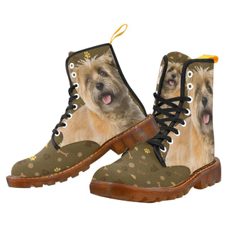 Cairn Terrier Dog Black Boots For Men - TeeAmazing