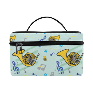 French Horn Pattern Cosmetic Bag/Large - TeeAmazing