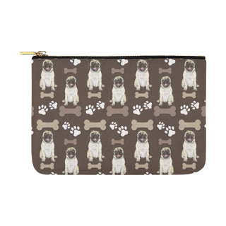 Pug Water Colour Pattern No.1 Carry-All Pouch 12.5x8.5 - TeeAmazing