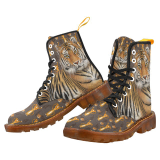 Tiger Black Boots For Men - TeeAmazing