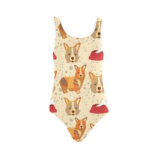Corgi Pattern Vest One Piece Swimsuit - TeeAmazing