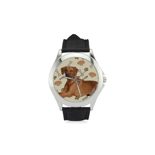 Rhodesian Ridgeback Dog Women's Classic Leather Strap Watch - TeeAmazing