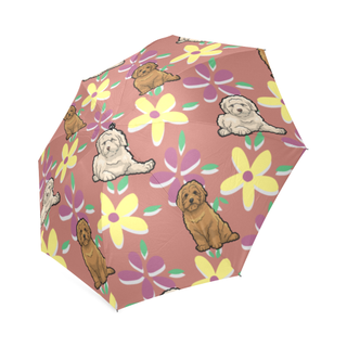 Labradoodle Flower Foldable Umbrella - TeeAmazing