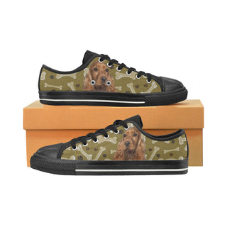 Cocker Spaniel Dog Black Low Top Canvas Shoes for Kid - TeeAmazing