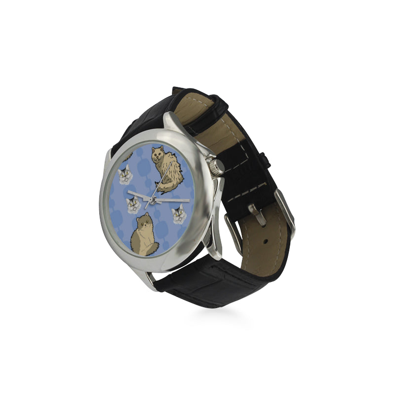 Selkirk Rex Women's Classic Leather Strap Watch - TeeAmazing
